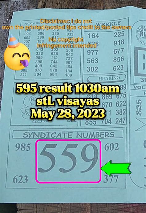 595 swertres result